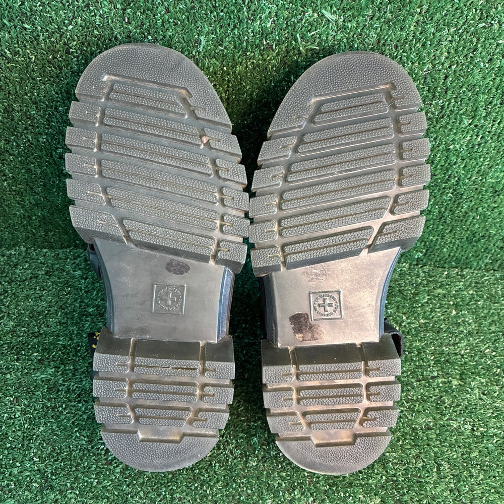 Dr. Martens Ricki 3-Strap Leather Platform Chunky Punk Sandal Black Womens Sz 10 - Picture 7 of 9